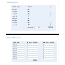 Listwa zarządzalna po IP 19" 1U, 8x C13, kabel odł. 2m C19-in/C20-out