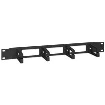 Organizer kabli 1U rack 19, 4x67mm, czarny