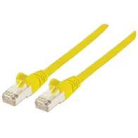Patchcord Cat6a SFTP 0,5M 100% Cu żółty