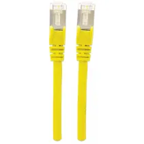 Patchcord Cat6a SFTP 0,5M 100% Cu żółty