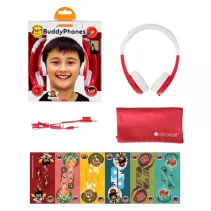 Słuchawki dla dzieci 3+ 85dB z mikrofonem Explore czerwone