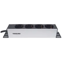 Listwa zasilająca 10" 1U, 4x Schuko, kabel 1,8m Schuko