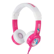 Słuchawki dla dzieci 3+, 75/85/94dB InFlight różowe