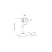 Techly 102765 Podstawa noga pod telewizor 17-27" - B2B Netinet