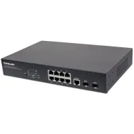 Switch zarządzalny 8x RJ45 Gigabit PoE+ 140W, 2x SFP