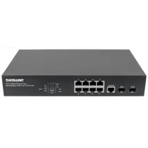 Switch zarządzalny 8x RJ45 Gigabit PoE+ 140W, 2x SFP