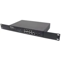 Switch zarządzalny 8x RJ45 Gigabit PoE+ 140W, 2x SFP