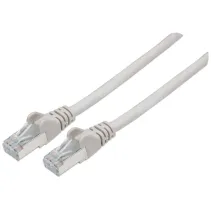 Patchcord Cat6a SFTP 15M 100% Cu szary