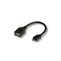 Kabel USB 2.0 OTG USB-A na USB-MicroB M/F 0.2m