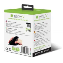 Techly 360806 Pionowa mysz komputerowa USB 1000dpi