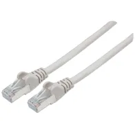 Patchcord Cat6a SFTP 10M 100% Cu szary