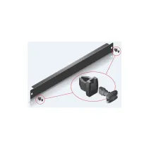 Panel maskujący 1U do szaf rack 19, metalowy, czarny