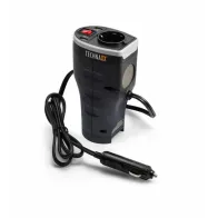 Inverter - zasilacz samochodowy USB/230V 200W