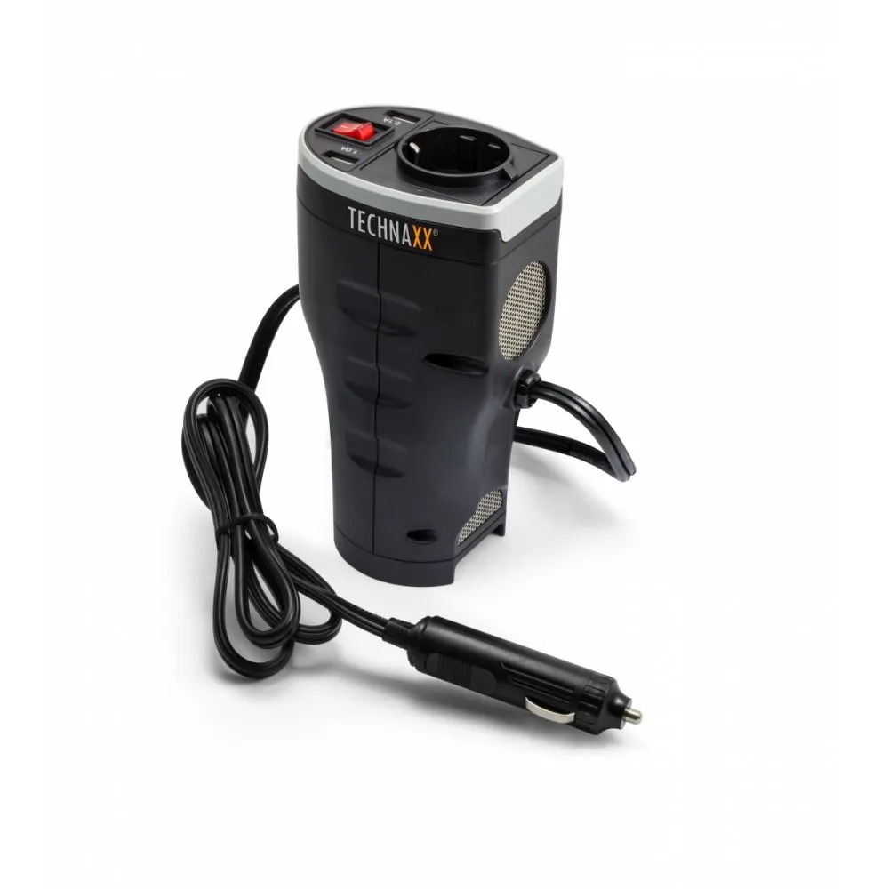 Inverter - zasilacz samochodowy USB/230V 200W