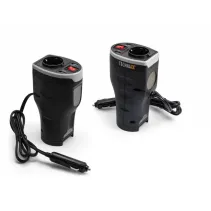 Inverter - zasilacz samochodowy USB/230V 200W