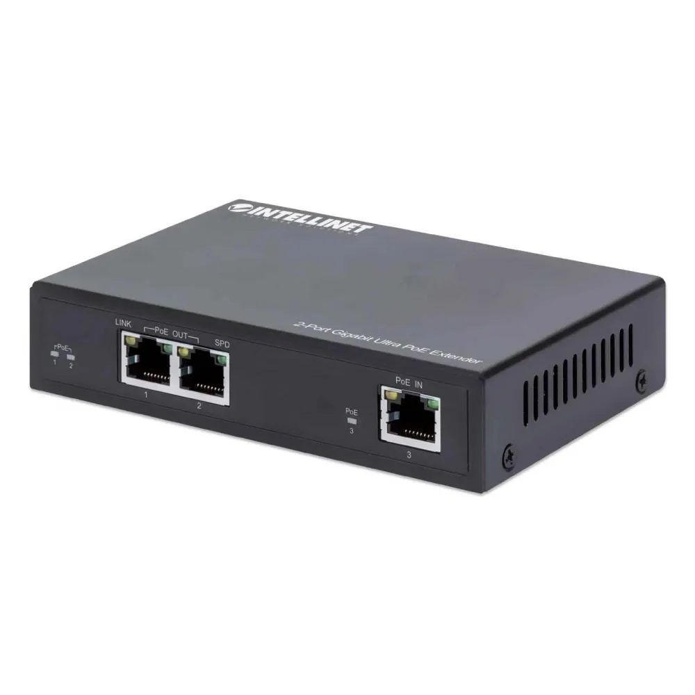 Extender Ultra PoE Gigabit, 2x RJ45 60W, do 200m