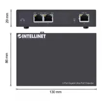 Extender Ultra PoE Gigabit, 2x RJ45 60W, do 200m