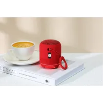 Bezprzewodowy głośnik Bluetooth 5W, TWS LED MP3 USB czerwony