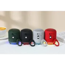 Bezprzewodowy głośnik Bluetooth 5W, TWS LED MP3 USB czerwony