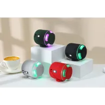 Bezprzewodowy głośnik Bluetooth 5W, TWS LED MP3 USB czerwony