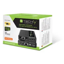 Extender RX HDMI 2.0 4K60Hz do 70m po skrętce Kat6 IR