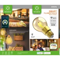 Smart żarówka LED 6W retro, WiFi, mocowanie E27 filament