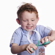 Słuchawki dla dzieci 3+ 85dB z mikrofonem School+, zielone