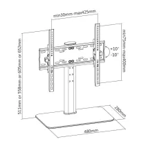 Techly 102901 Podstawa noga pod telewizor 32-47" - B2B Netinet