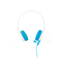 Słuchawki dzieci 3+ 85dB z mikrofonem StudyBuddy niebieskie