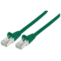 Patchcord Cat6a SFTP 1M 100% Cu zielony