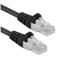 Patchcord Cat5e UTP 1,5m 100% CU czarny