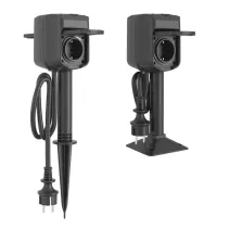 Smart gniazdo podwójne sterowane Wi-Fi, zewnętrzne IP44