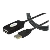Kabel USB 2.0 przedłużacz aktywny USB-A na USB-A M/F 10m