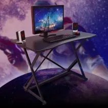 Techly 108460 Karbonowe biurko do gamingu czarne - B2B Netinet