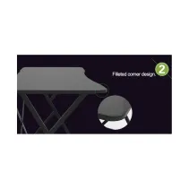 Techly 108460 Karbonowe biurko do gamingu czarne - B2B Netinet