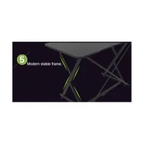 Techly 108460 Karbonowe biurko do gamingu czarne - B2B Netinet