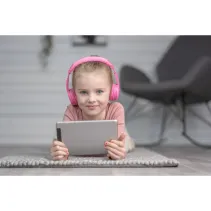 Słuchawki Bluetooth dla dzieci 75/85/94dB Play+, różowe