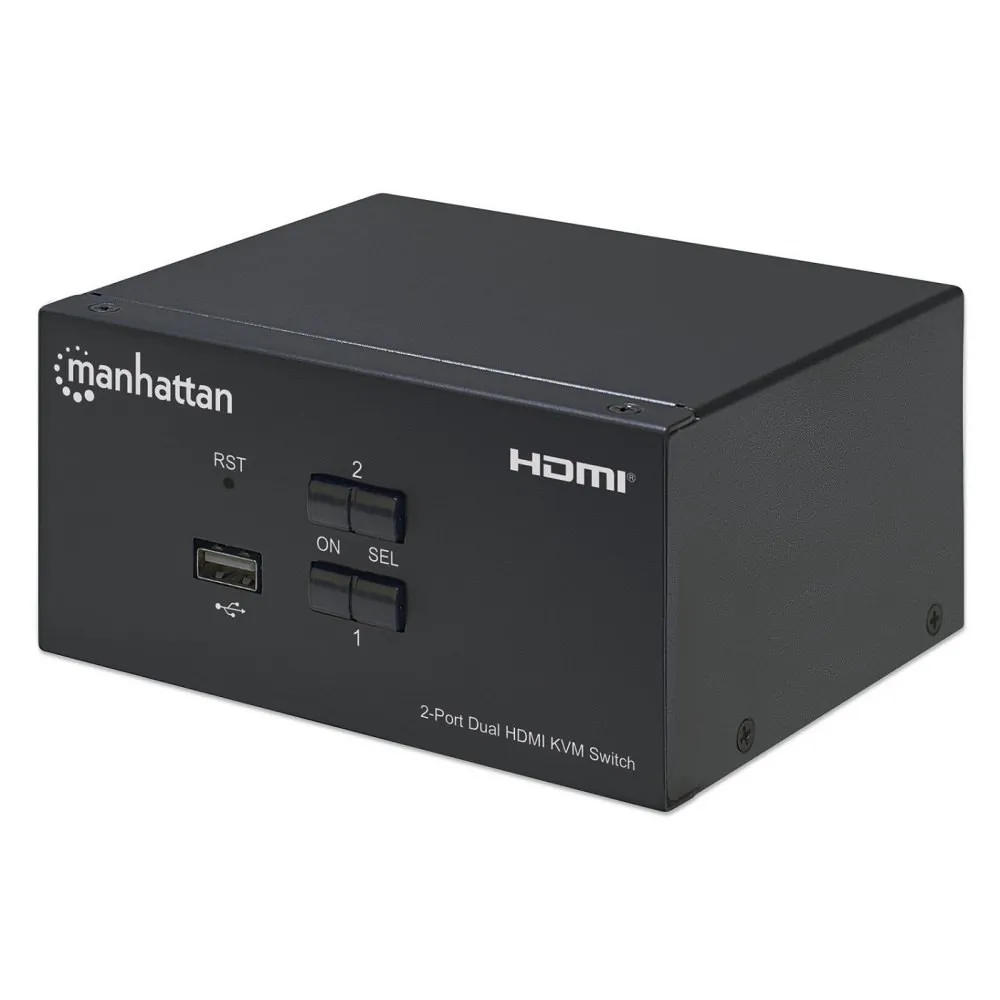 Manhattan 153522 Przełącznik KVM 2x1 HDMI/USB 4K*30Hz