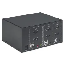 Manhattan 153522 Przełącznik KVM 2x1 HDMI/USB 4K*30Hz