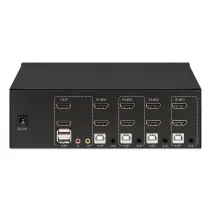 Manhattan 153539 Przełącznik KVM 4x1 HDMI/USB 4K*30Hz