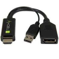 Adapter HDMI z zasilaniem USB na DisplayPort 4K*60Hz M/F