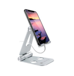 Techly 363289 Aluminiowa podstawka pod telefon na biurko