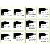 Zasilacz do laptopa 90W/6A 15-19.5V 12 wtyków DC