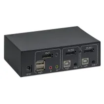 Manhattan 153546 Przełącznik KVM 2x1 DisplayPort/USB