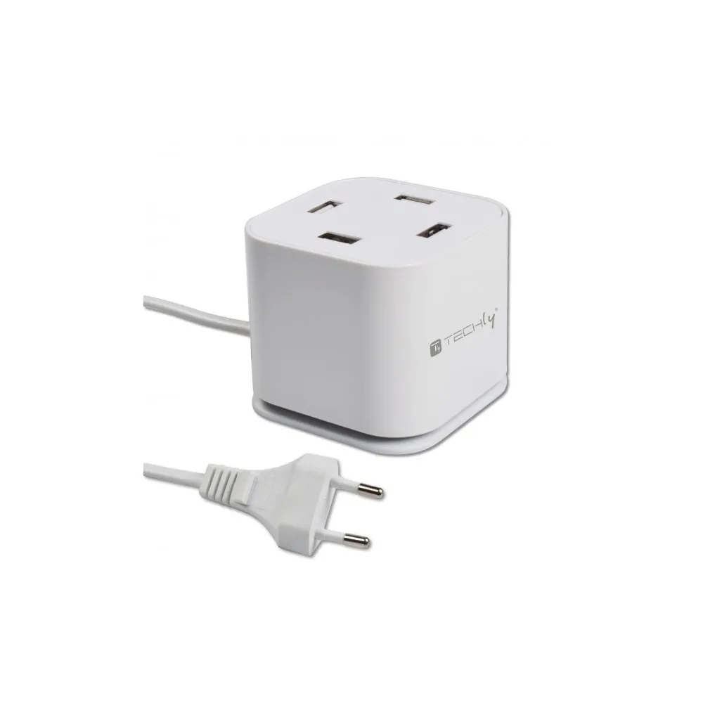Techly 102963 Sieciowa ładowarka 4x USB 5V 2.4A 48W