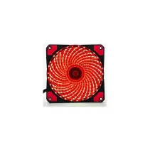 Wentylator 12x12cm świecący 33xLED czerwony