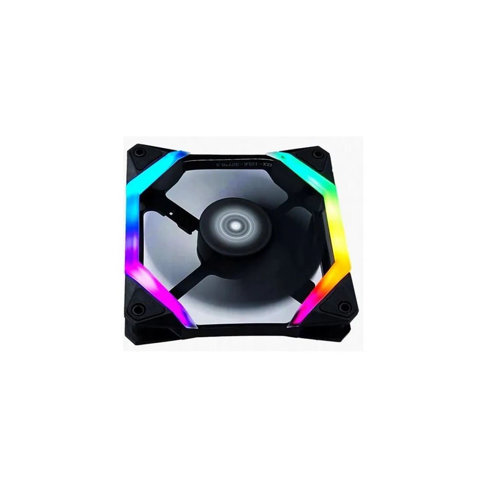 Wentylator 12x12cm świecący 15xLED RGB mix