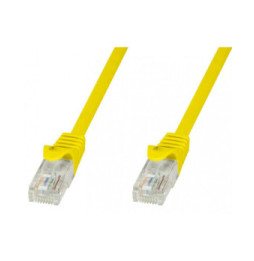 Patchcord utp 1M C5 cca żół