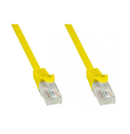 Patchcord utp 1M C5 cca żół