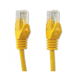 Patchcord utp 1M C5 cca żół